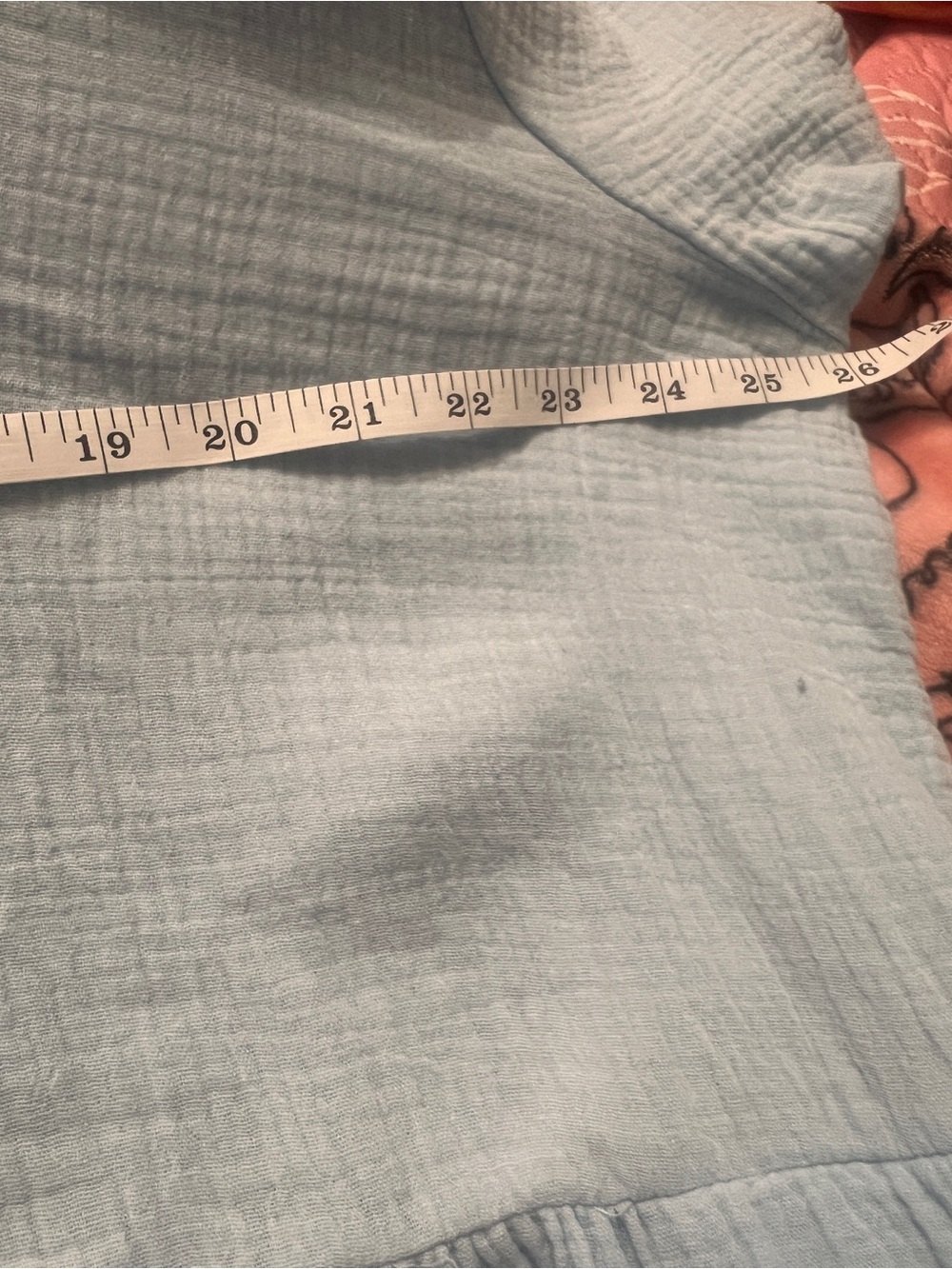 Lucky Brand Light Blue Gauze Tiered Tunic - Picture 6 of 6